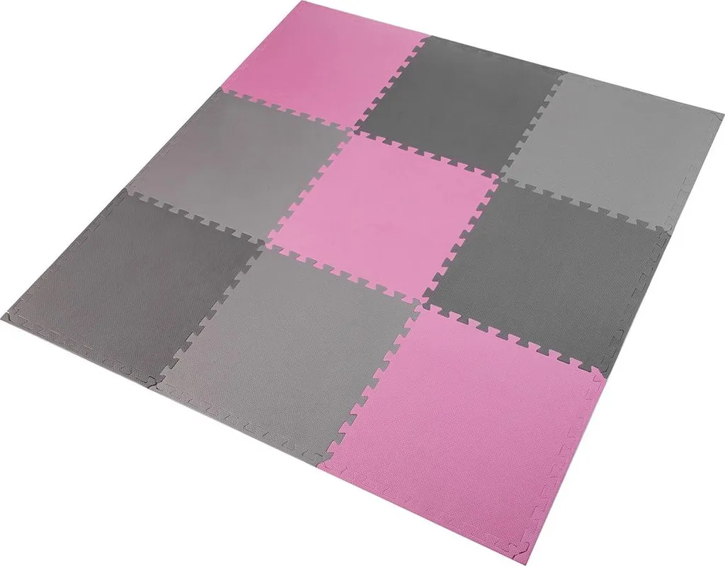 Dalles en mousse emboîtables pour puzzle 60x60 cm lot de 9 bicolore