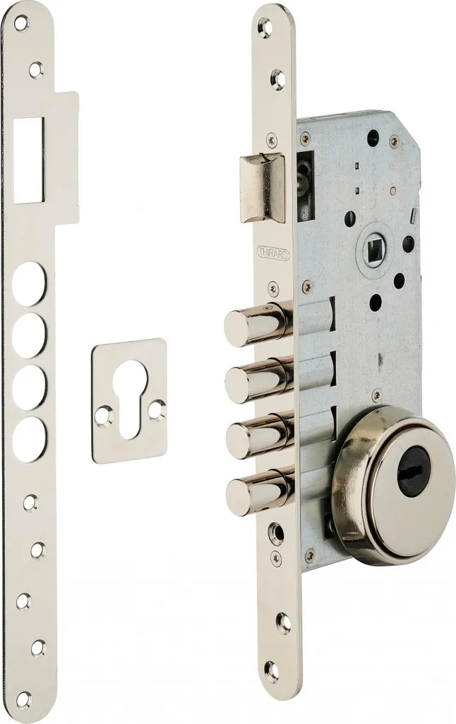 Réparer une porte d'entrée avec la serrure encastrable Thirard 4 pts axe 50mm