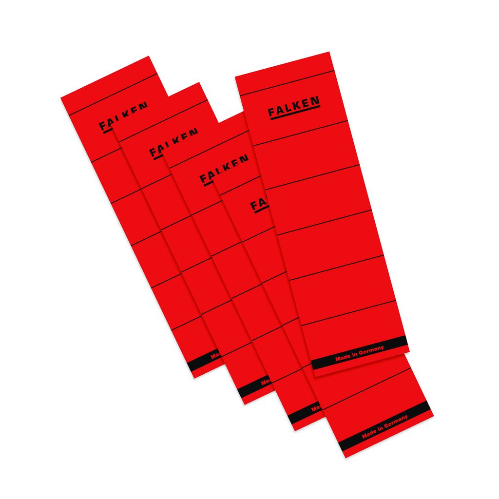 Falken 10er Pack Ordner-Rückenschild selbstklebend 8 cm breit