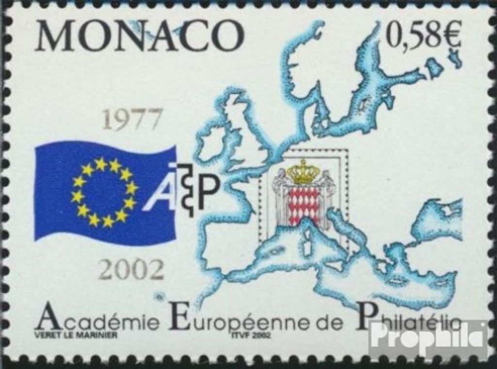 Briefmarken Monaco 2002 Mi 2598 (kompl.Ausg.) postfrisch Akademie für Philatelie