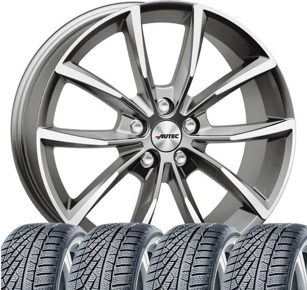 Kompletträder Winterräder Winterkompletträder Reifen mit Felgen Astana 8x18 ET39 5x112 kompatibel mit Skoda Enyaq