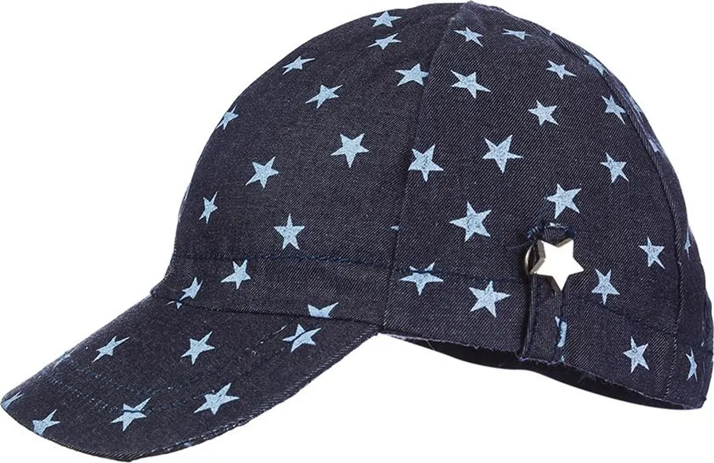 Berretto Baseball Döll Grigio Stelle Cotone | Protezione UV Bambino