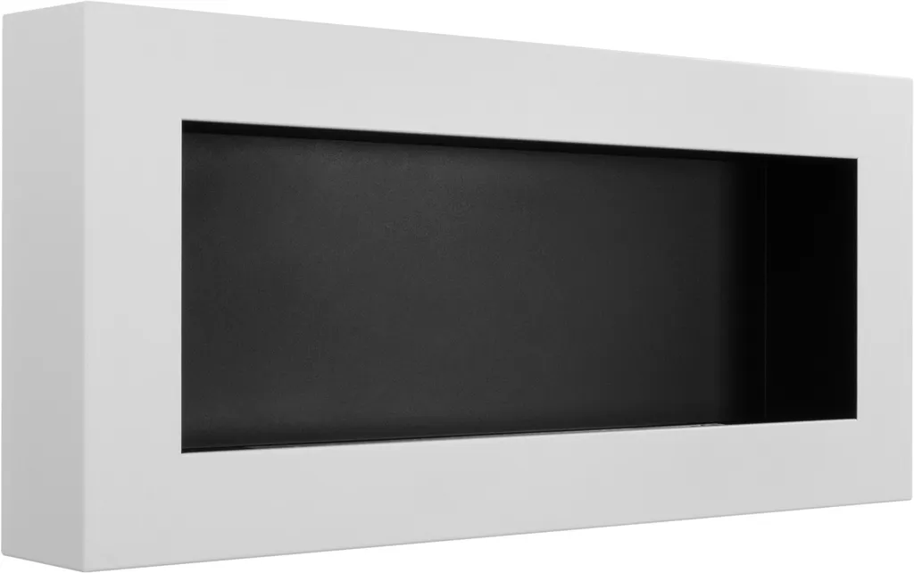 Cheminée Bioéthanol Murale Intérieur/Extérieur Design Blanc Moderne - 7
