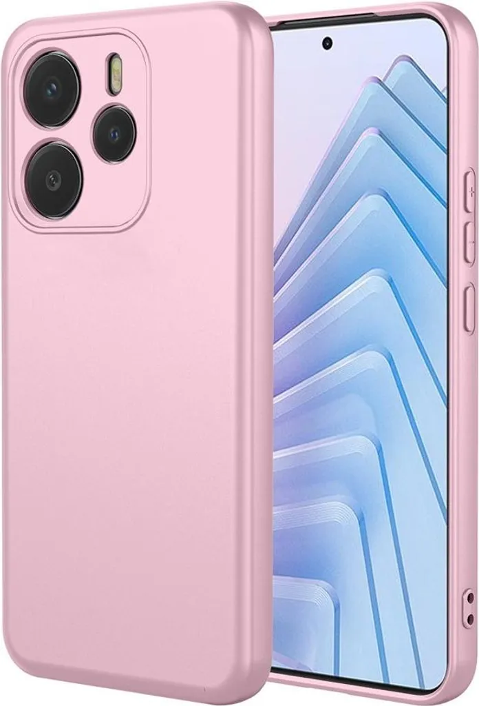 Cover Xiaomi Redmi Note 14 5G Rosa - Silicone Soft Silk Phonesta
