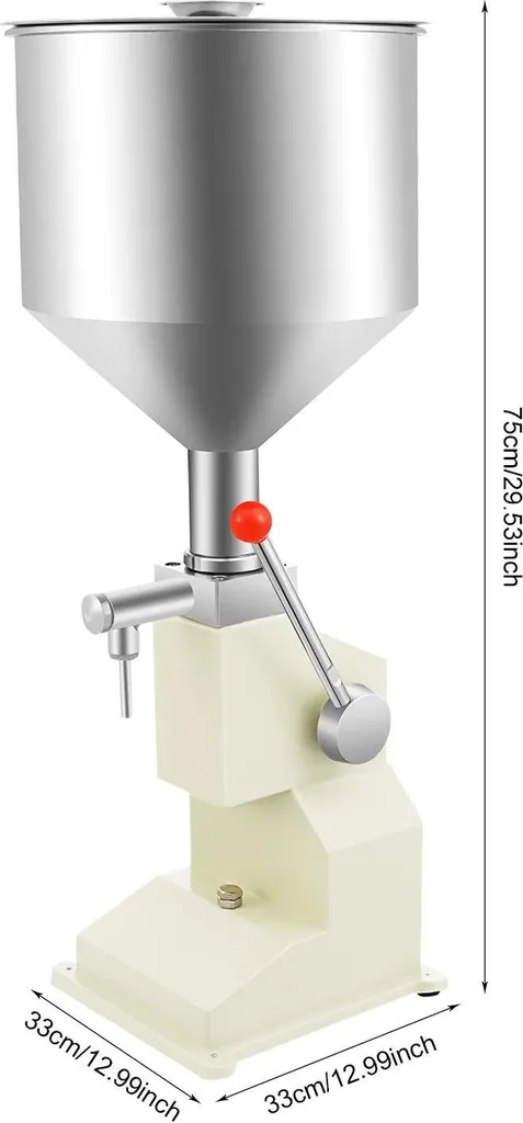 Machine à remplir manuelle inox 304 haute précision pour flacons 50g