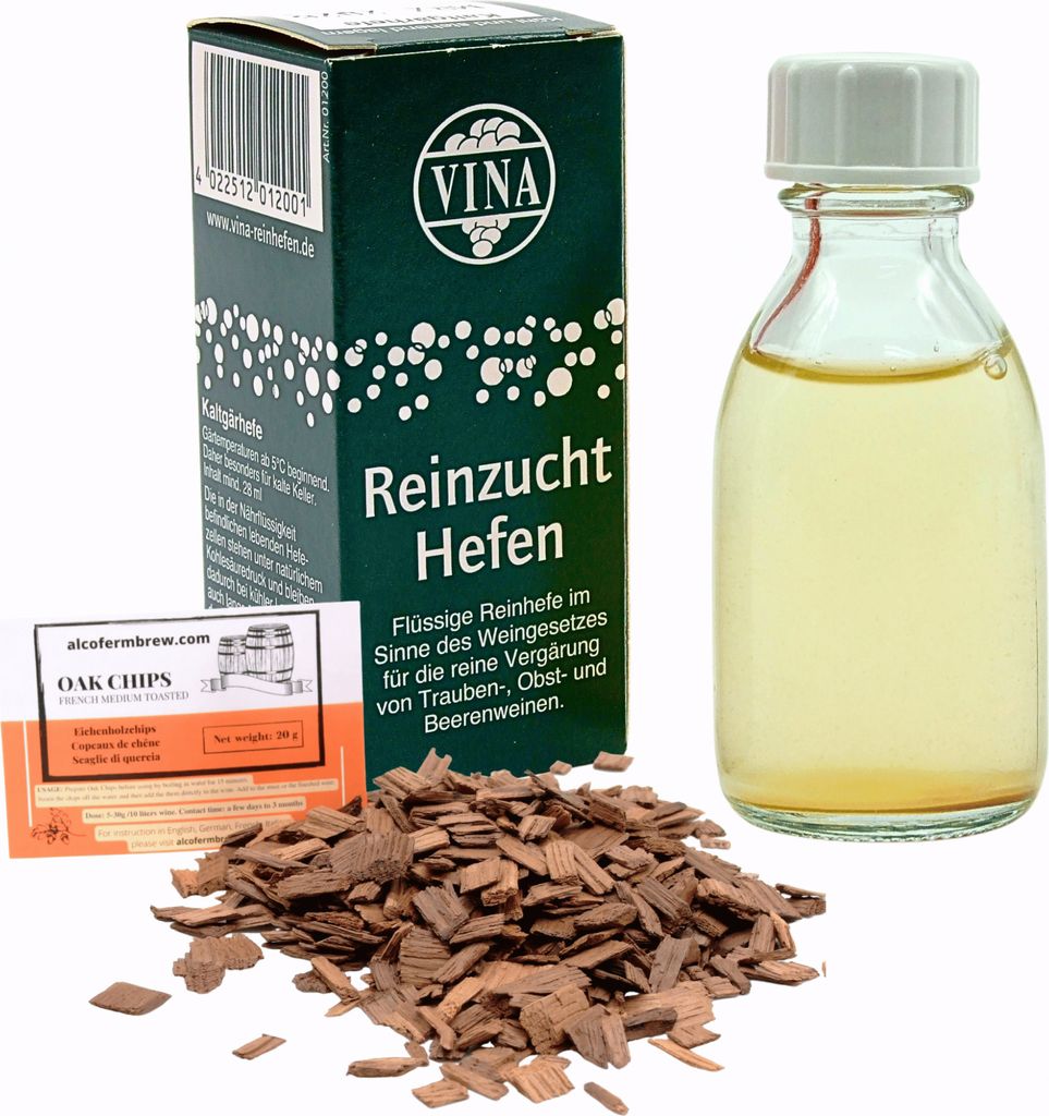 VINA Weinhefe für 100L - Kaltgärhefe, Vina Wein Hefe, Wein Flüssighefe, Hefe für Wein