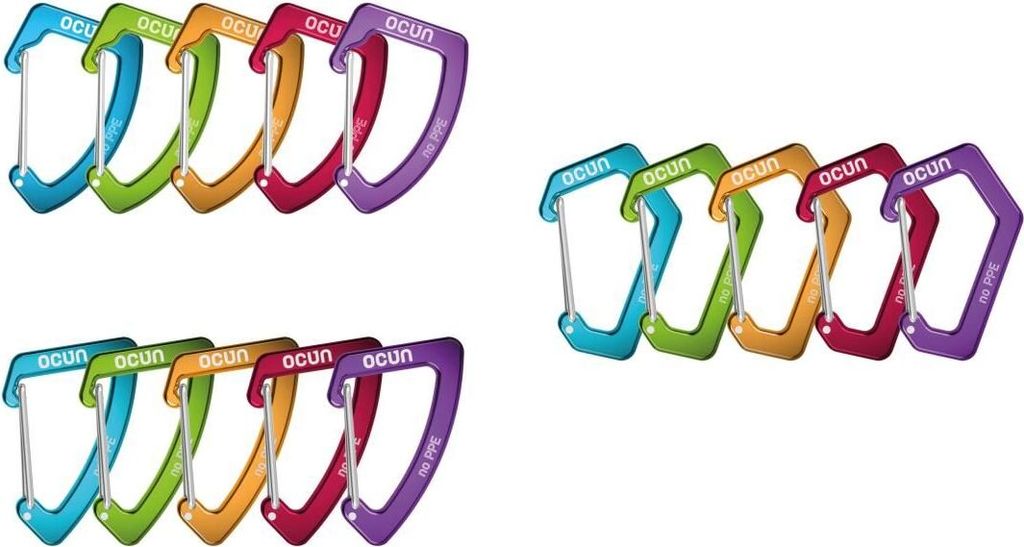 MINI CARABINERS 180-pack, Unisex, Assorted, Assorted, Ocun