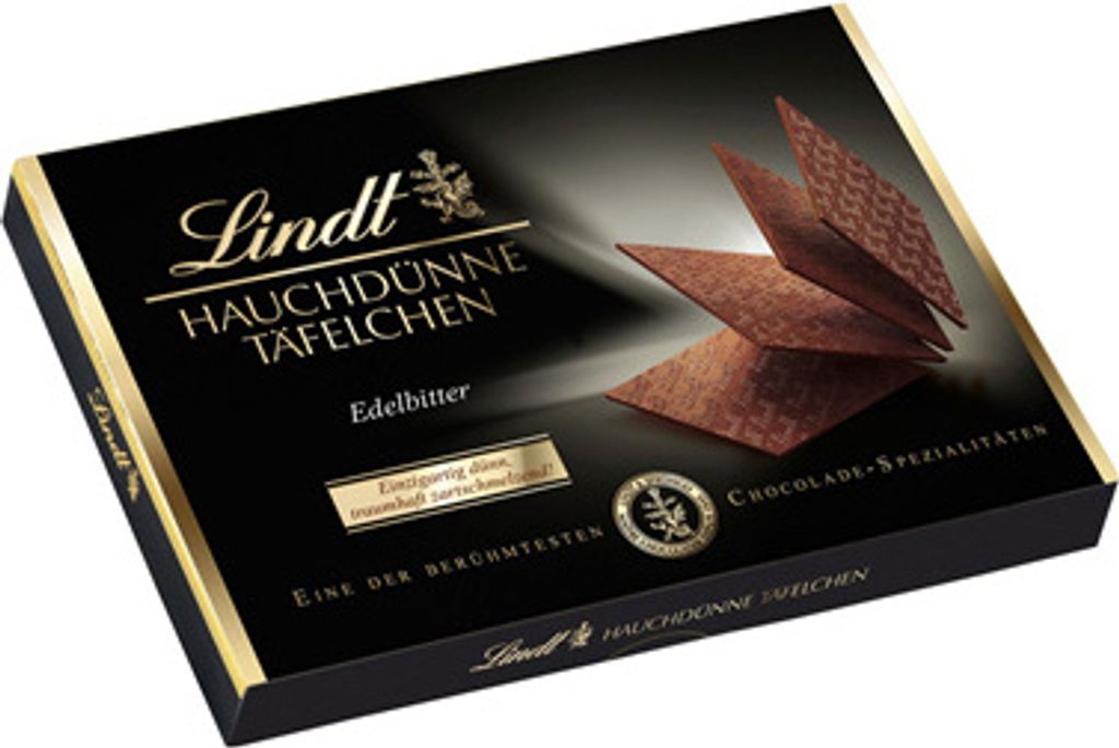 Lindt Hauchdünne Täfelchen Edelbitter, mit 60% Kakao 10 x 125 g Schachteln