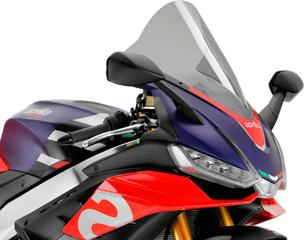 Bulle PUIG R-Racer fumé clair homologuée ABE pour Aprilia RSV4 Factory