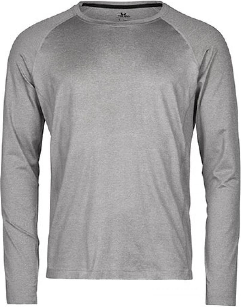Tee Jays 7022 | Long Sleeve CoolDry Tee XS bis 3XL - Farbe: Grey Melange - Größe: XS