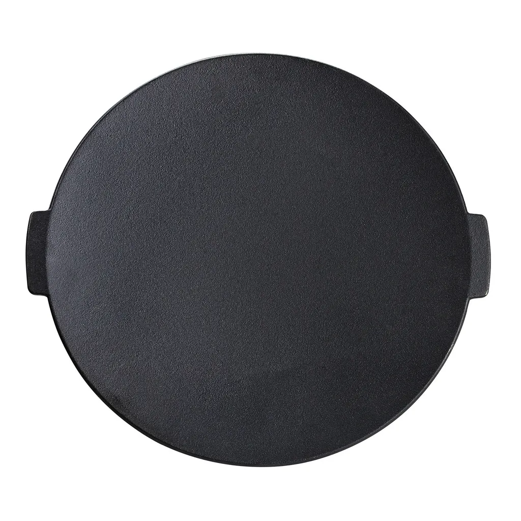 Plaque de cuisson en fonte Ø 44 cm pour barbecue grill et feu de camp