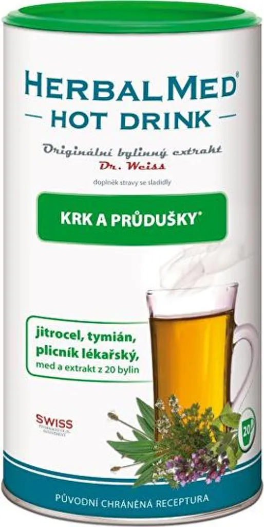 HerbalMed Dr. Weiss boisson aux herbes gorge et bronches de 180 g