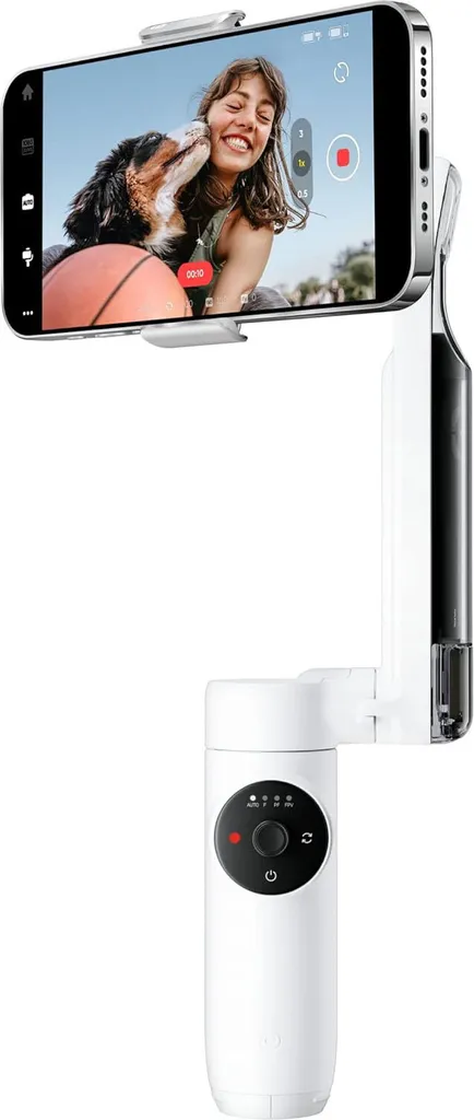 Insta360 Flow Gimbal AI per Content Creator Grigio 854448