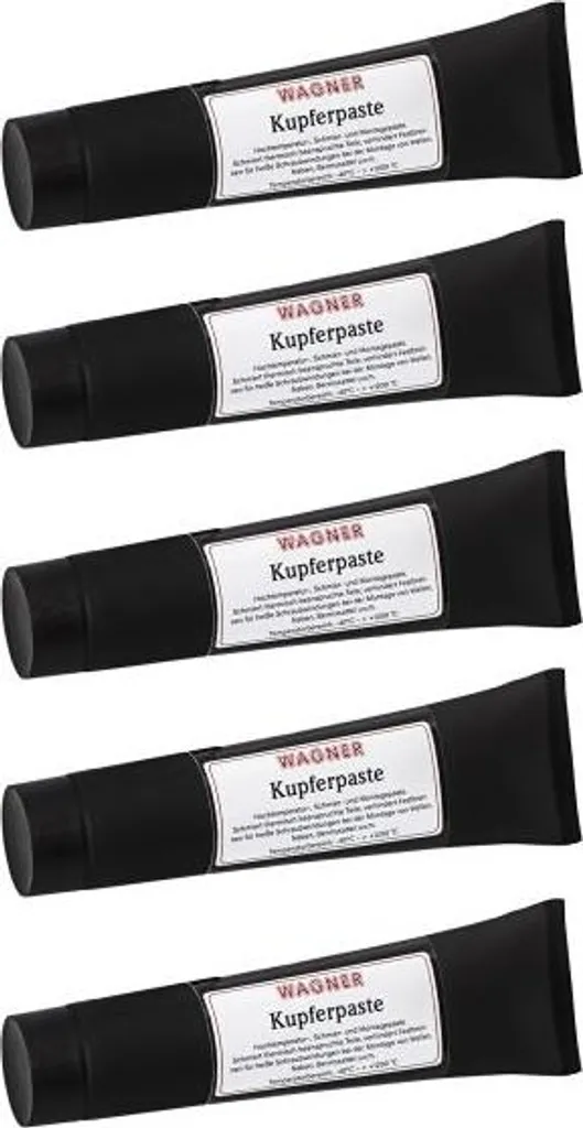 Pâte de cuivre Wagner 5x100g haute température pour freins et vis