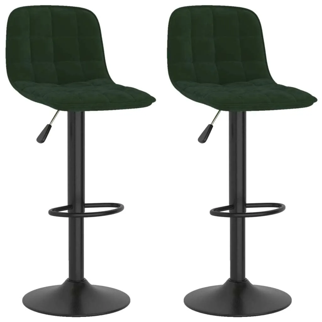 Sgabelli Bar vidaXL Verde Velluto - Must-Have per Casa Tua
