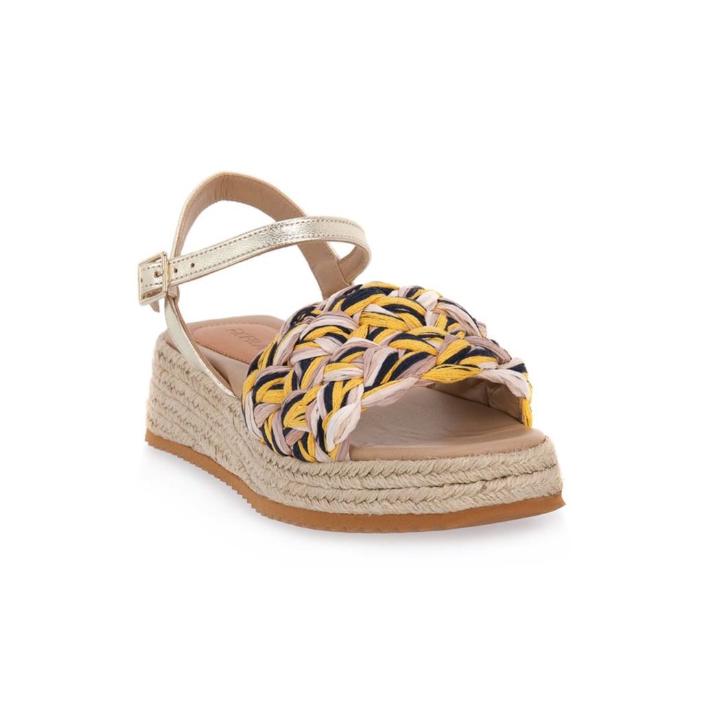 Frau Schuhe Fancy Rafia Tricolor, 65T4RATR