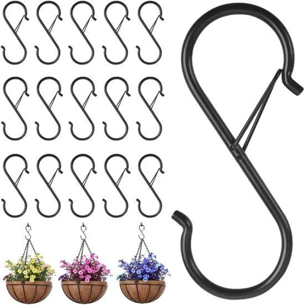 Rangement sans perçage 15 crochets en S pour suspendre vos ustensiles