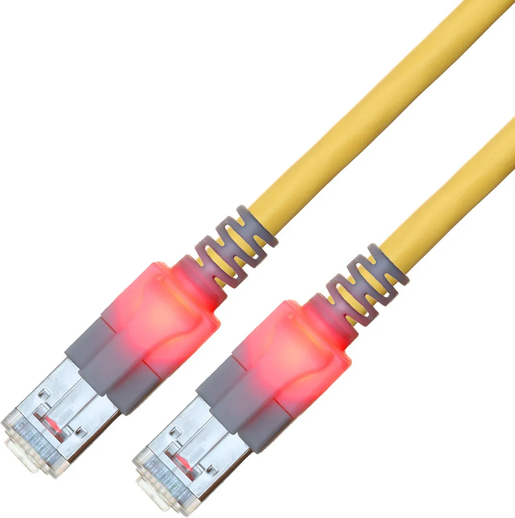 Cavo di Rete SACON CAT6 Schermato S/FTP 2 Metri - Giallo Professionale