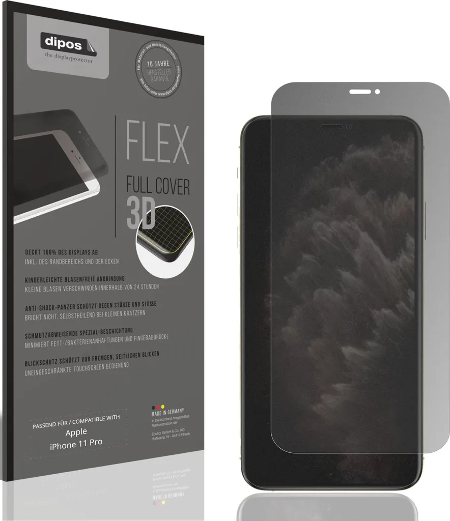 Screen Protector Privacy iPhone 11 Pro - Vetro Blindato Anti-Urti