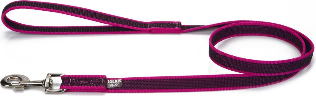 Julius K9 Guinzaglio Rosa con Maniglia 120 cm | Stile e Sicurezza