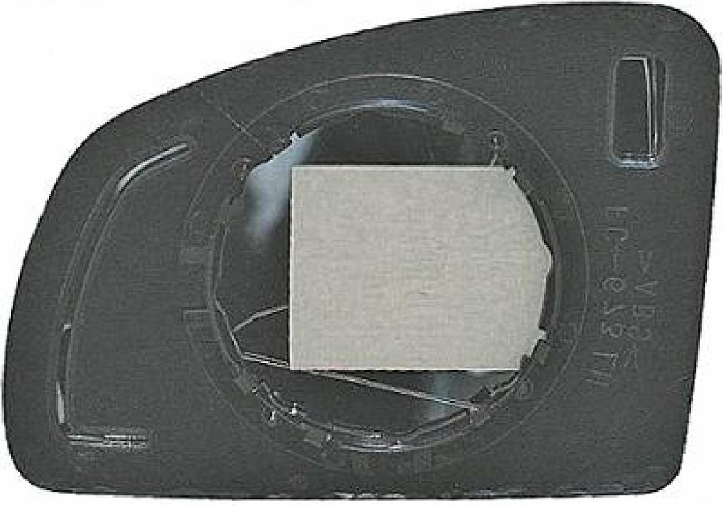 DIEDERICHS Spiegelglas Außenspiegel Rechts für OPEL Meriva A (X03) Konvex Beheizbar 1875128
