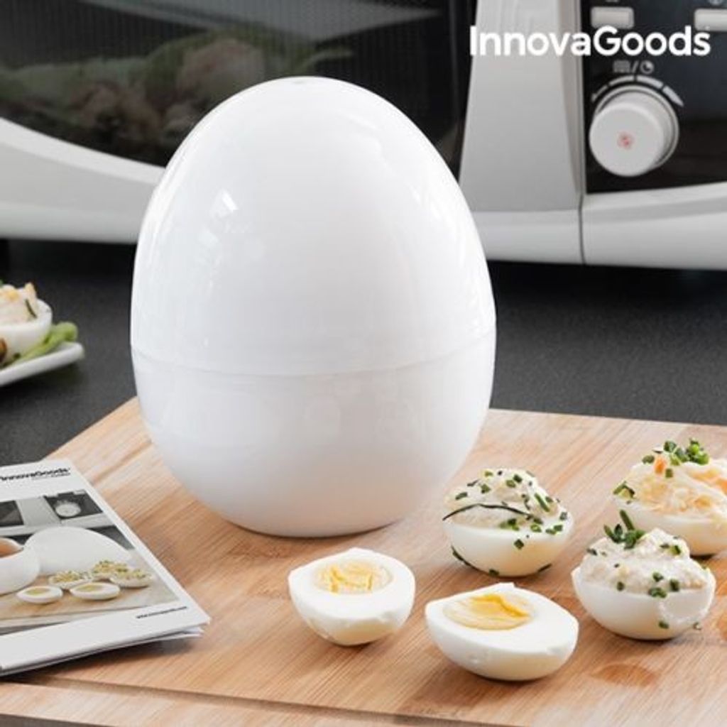 Eierkocher für die Mikrowelle für 4 Eier Maker Kocher schnell mit Rezepten TOP