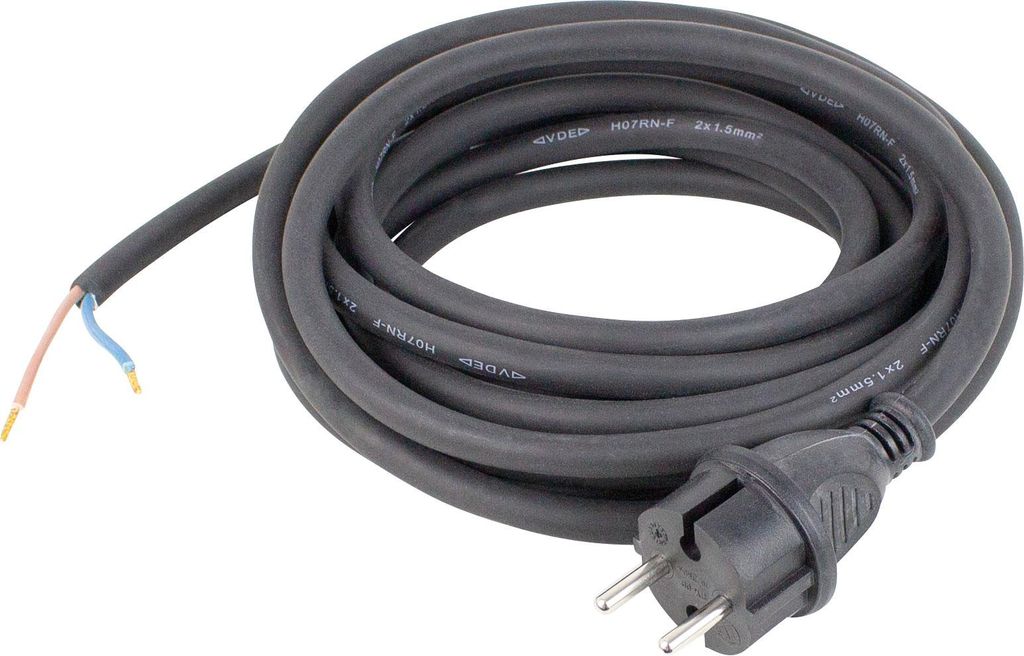 as-Schwabe Bohrmaschinen Anschlusskabel 5m Gummi 2x1,0mm² Produktbild 