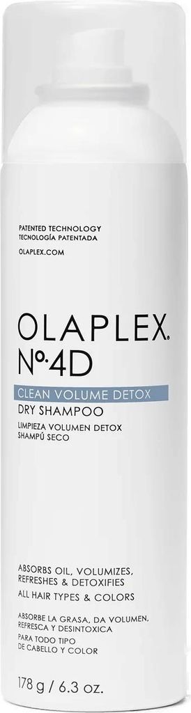 Olaplex Clean Volume Detox Dry Shampoo No. 4D trockenes Shampoo pro objem vlasů od kořínků 250 ml