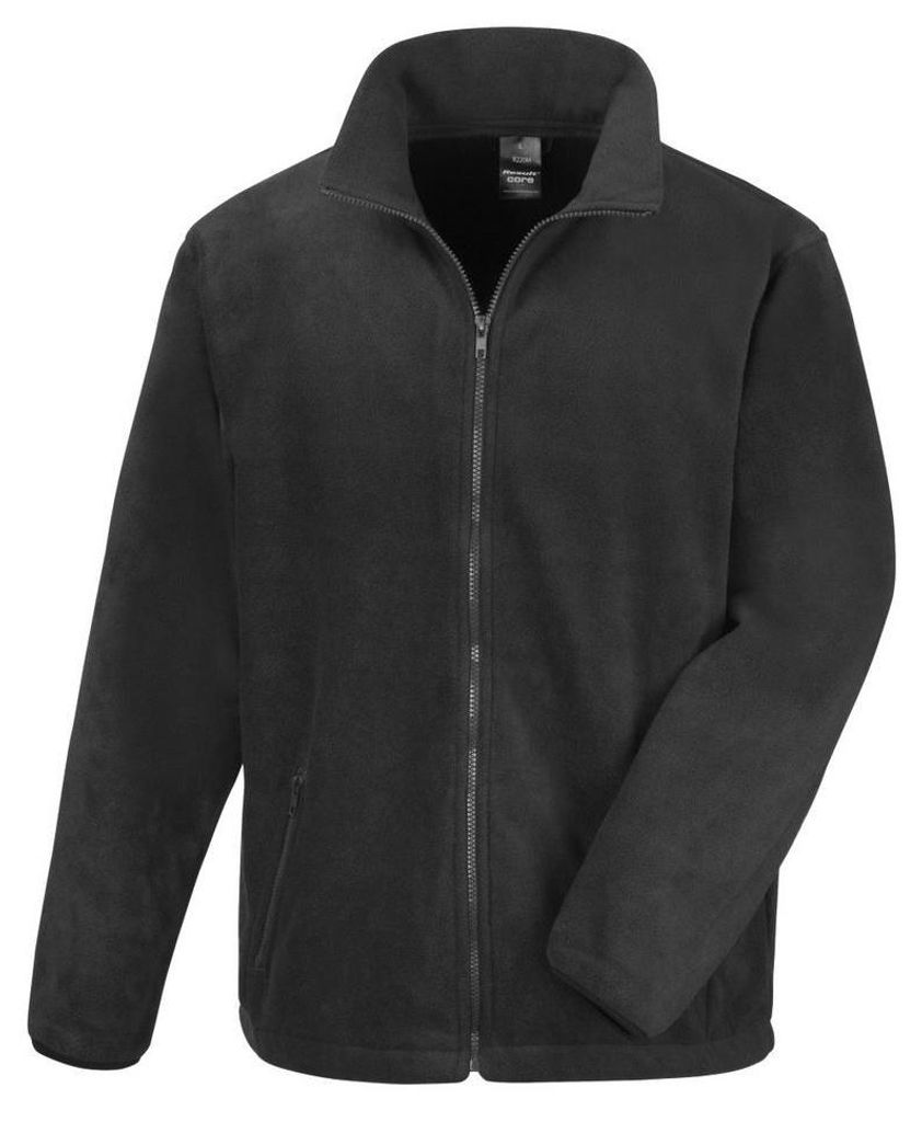 Result Core Herren Fleece-Jacke FK608 (XL) (Schwarz)
