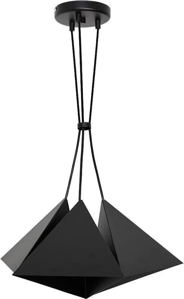 Suspension Luminaire Cento Noire en Métal avec Hauteur de Fil Réglable