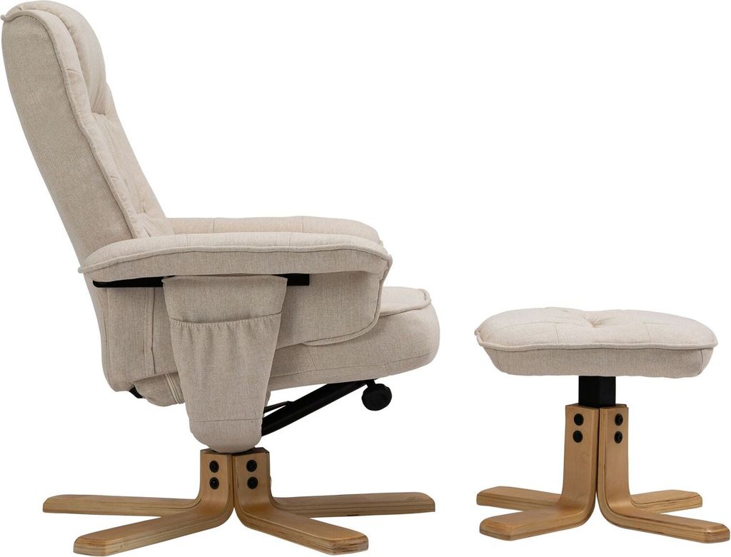 Relaxsessel CHARLY mit Hocker drehbar neigungsverstellbar Produktbild 4