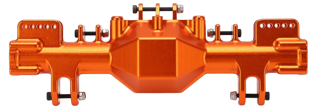 Boîtier d'essieu métallique pour Losi LMT 1/8 orange anti-casse pont RC