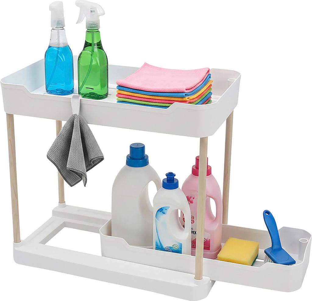 Ripiano per armadio lavello a 2 livelli 40 cm x 35 cm Immagine del prodotto 