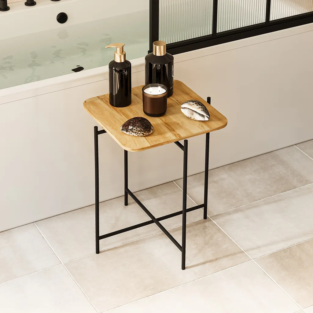Table basse noire Shb-005 en 100% bois : qualité et design durable - 2
