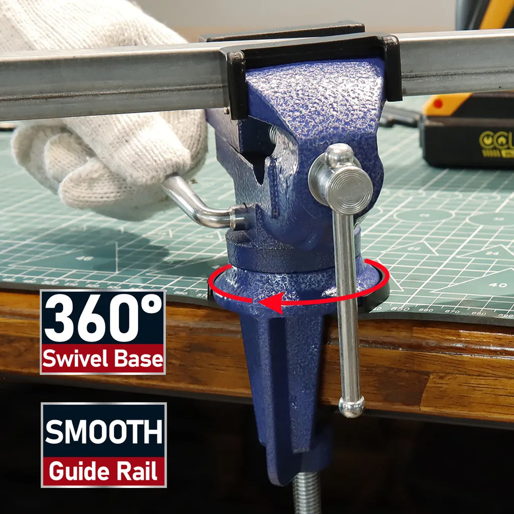 Petit Étau Parallèle de Table 50mm avec Fixation Stable et Robuste