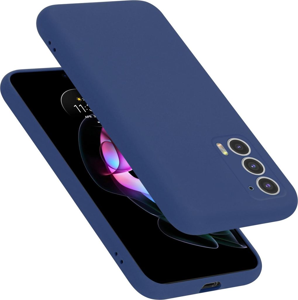 Cadorabo Schutzhülle für Motorola EDGE 20 Hülle in Blau Handyhülle Case Cover TPU Etui