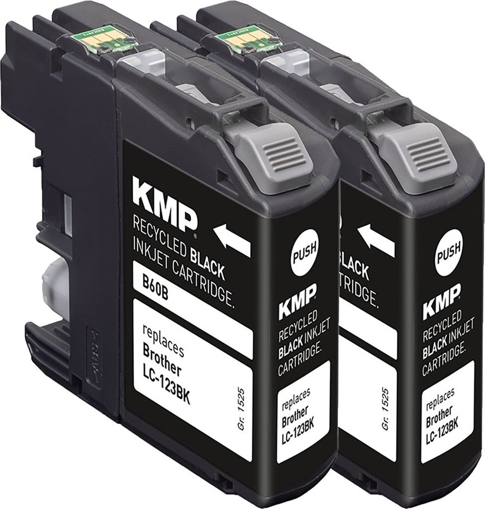 KMP Tintenpatrone passend für Brother LC123BK Black Produktbild 