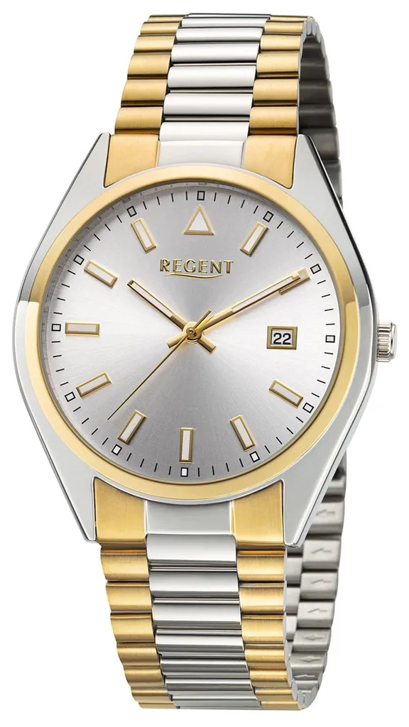 Regent F-1645 montre quartz bicolore avec cadran lisible pour homme