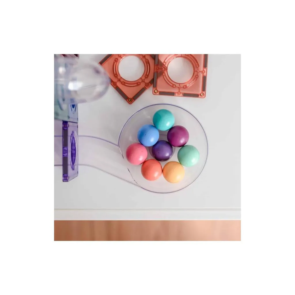 Boules de Marbre Pastel Connetix : Accessoire de Jeu de Construction