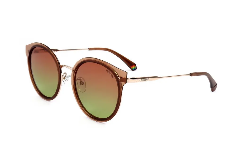 Lunettes de soleil Polaroid PLD 6152/G/S DDBLA 55 monture dorée chic
