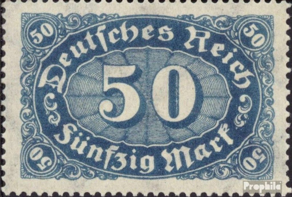 Briefmarken Deutsches Reich 1922 Mi 246b postfrisch Ziffern Ergänzungs-Werte