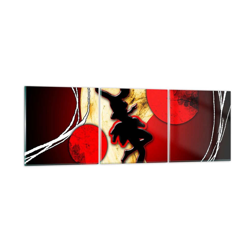 Bilder auf glas - Afrika frau tänzerin wüste - 150x50cm - Glasbilder - Wandbilder - Kunstdruck - zum Aufhängen bereit - Wanddekoration aus Glas ...