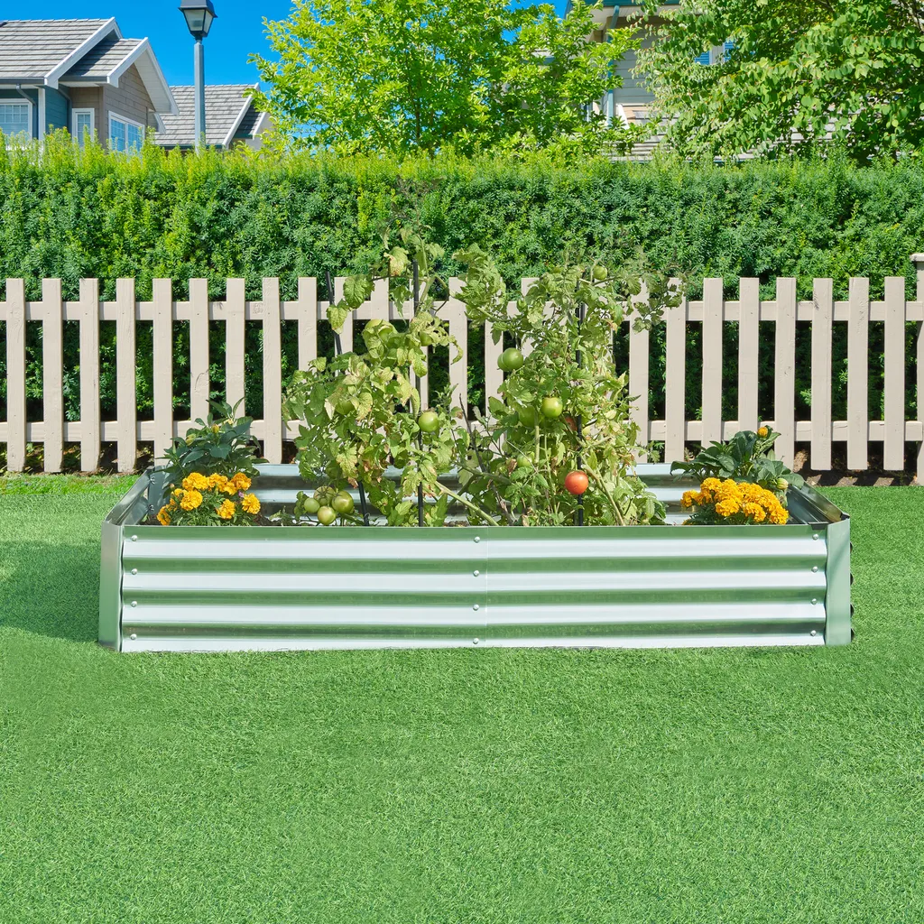 Bac à fleurs surélevé Celano 180 cm idéal pour potager et terrasse - 3
