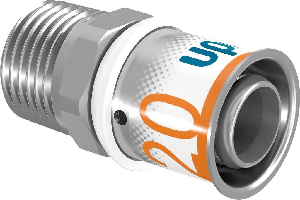 UPONOR S-Press PLUS, prechodová vsuvka, 20, R1/2"MT, 1 ks. Obrázok produktu 