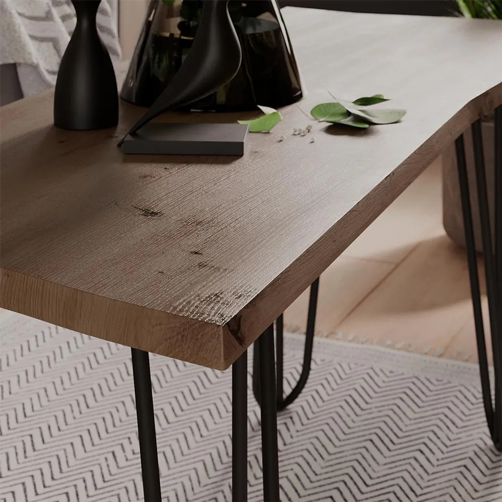 Table basse robuste Vicco Yan Artisan 100x35.5cm : stable et facile à monter - 4