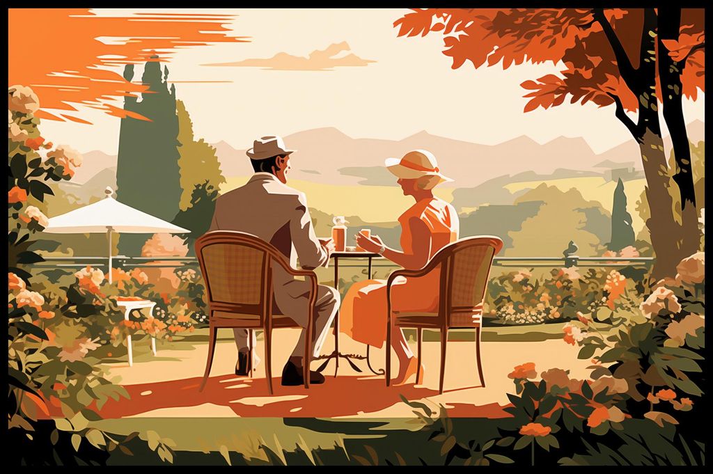 Plakat 86,4x56,8cm Retro Rendezvous
