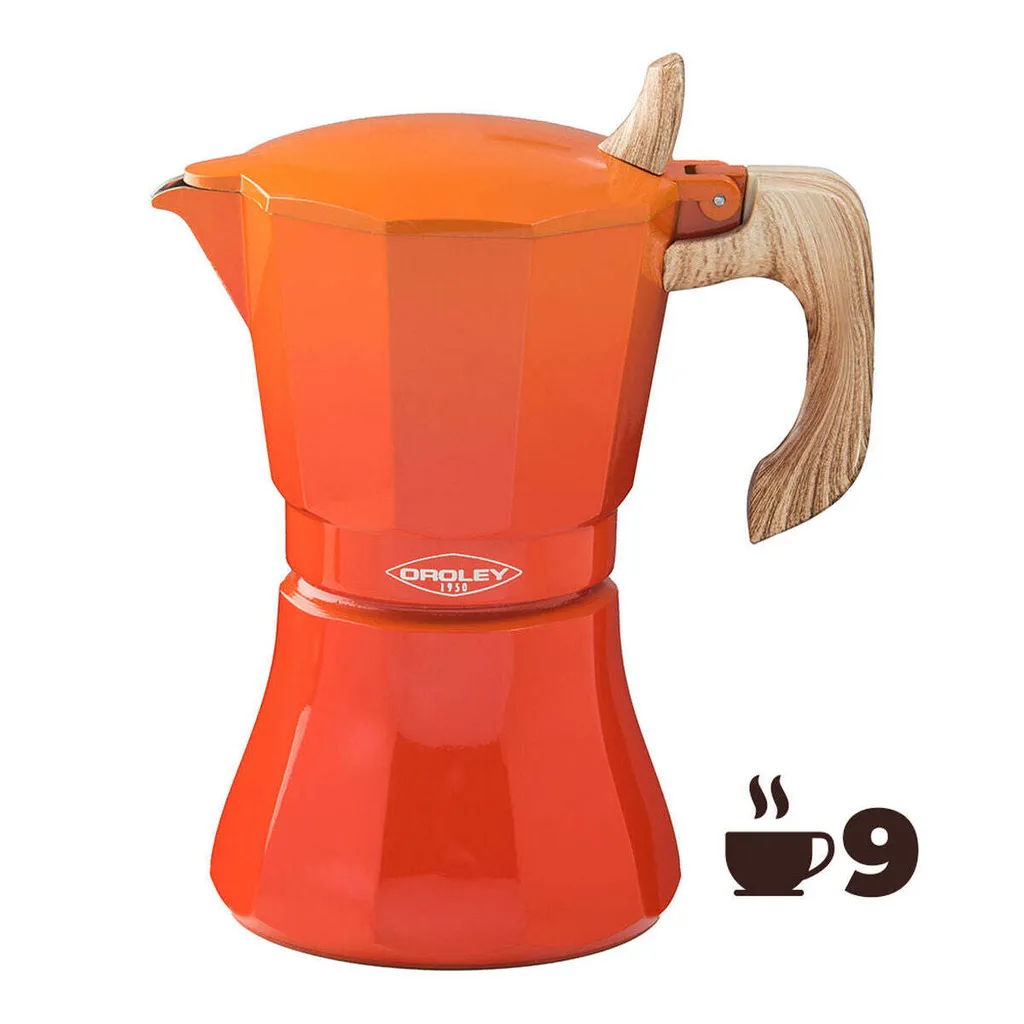 Grande Cafetière Italienne 9 Tasses Oroley Petra pour Petit Déjeuner