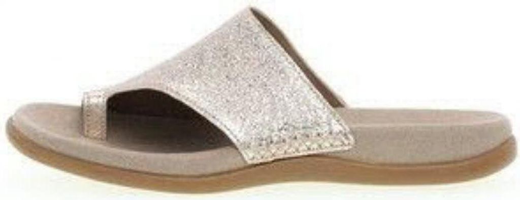 Gabor 43.700 Damen Pantoletten - Zehentrenner Pantolette grau Freizeit NEU