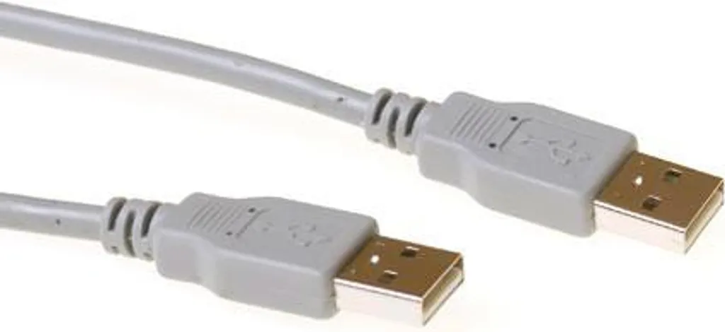 ACT SB2502 2 m di cavo USB A USB A maschio avorio (SB2502)