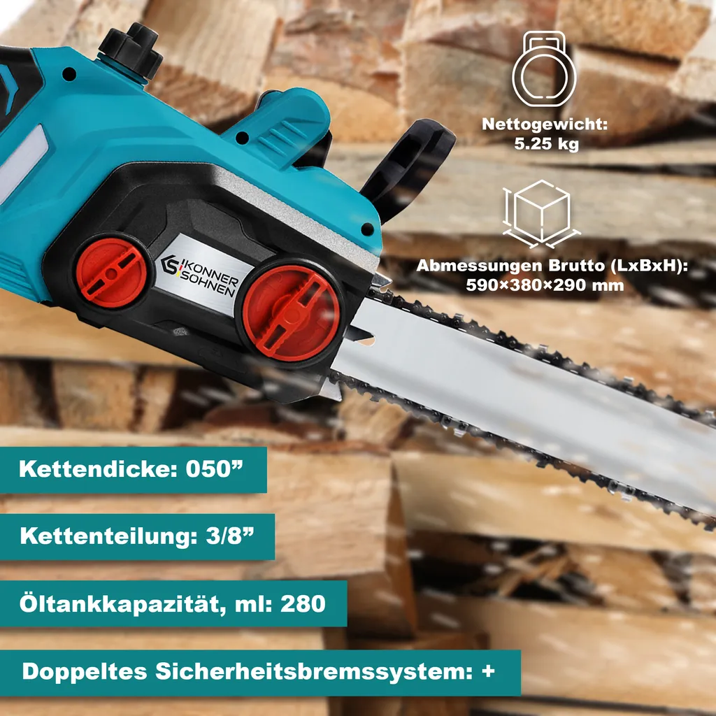 Scie électrique Könner & Söhnen KS CS1800-14 à démarrage progressif